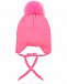Розовая шапка с патчами Il Trenino | Фото 2