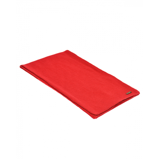 Красный шарф из шерсти 155х25 см Il Trenino | Фото 1