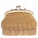 Золотая сумка со стразами, 17x13.5x5.5 см Monnalisa | Фото 3