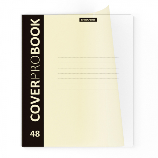 Тетрадь 48 листов, клетка, CoverProBook Pastel, желтый, А5+, комплект 5 штук ErichKrause | Фото 1