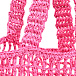 Плетеная сумка цвета фуксии MSGM | Фото 5