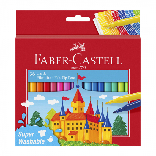 Фломастеры &quot;Замок&quot;, 36 цветов Faber-Castell | Фото 1