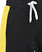 Черные спортивные брюки с желтыми вставками  | Фото 4
