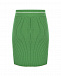 Зеленая юбка с белым лого MSGM | Фото 3