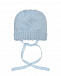 Светло-голубая шапка с декором &quot;кот&quot; Catya | Фото 2