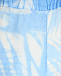 Голубые шорты с принтом &quot;пальмы&quot; 120% Lino | Фото 6
