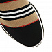 Черные кроссовки-кеды с бежевой резинкой Burberry | Фото 6