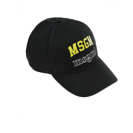Черная бейсболка с логотипом MSGM | Фото 1