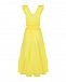 Желтое приталенное платье 120% Lino | Фото 5