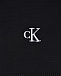 Черный шарф с вышитым логотипом Calvin Klein | Фото 3