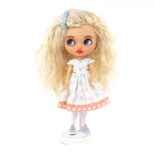 Кукла Блайз в платье с сердечками, кастом., 32 см Carolon | Фото 1
