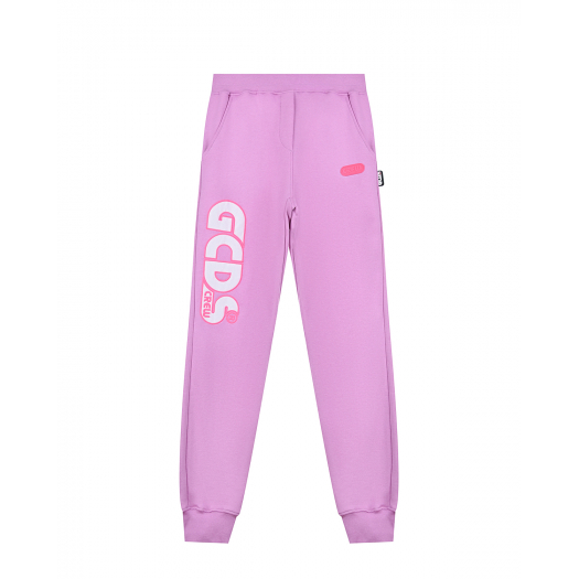 Спортивные брюки лилового цвета GCDS | Фото 1