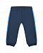 Темно-синие спортивные брюки с голубыми лампасами Bikkembergs | Фото 2