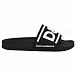 Шлепки с белым лого, черные Dolce&Gabbana | Фото 2