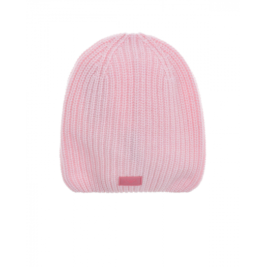 Розовая шапка из шерсти и кашемира Emporio Armani | Фото 1