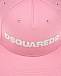 Розовая бейсболка с белым логотипом Dsquared2 | Фото 3