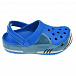 Синие сланцы с декором &quot;акула&quot; Crocs | Фото 2