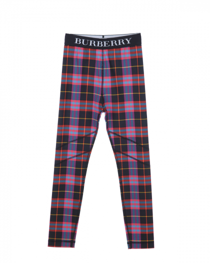 Леггинсы в клетку Burberry | Фото 1