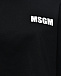 Укороченная футболка с лого, черная MSGM | Фото 7