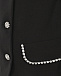 Пиджак с декором из кристаллов, черный Elie Saab | Фото 3