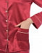 Шелковая пижама бордового цвета  | Фото 12