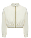 Спортивная куртка с лого из стразов, белая Karl Lagerfeld kids | Фото 1
