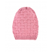 Розовая шапка фигурной вязки Catya | Фото 1