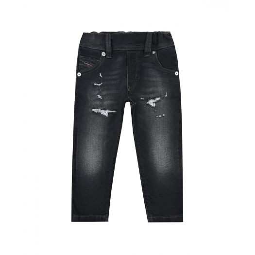 Черные джинсы с разрезами Diesel | Фото 1