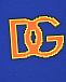 Синяя футболка с желтым лого Dolce&Gabbana | Фото 3