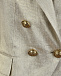 Бежевый пиджак с золотыми пуговицами Balmain | Фото 3