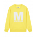 Желтый свитшот с белым лого MM6 Maison Margiela | Фото 1