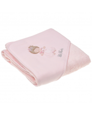 Розовое полотенце с вышивкой "принцесса", 70x71 см