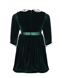 Бархатное платье темно-зеленого цвета Eirene Зеленый, арт. 222295 | Фото 2