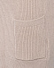 Кашемировая бежевая юбка с поясом на кулиске Brunello Cucinelli | Фото 3