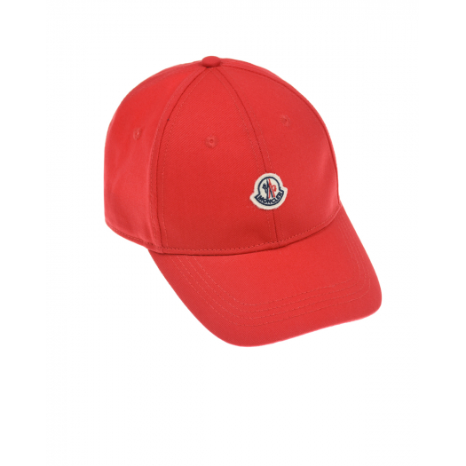 Красная бейсболка с лого Moncler | Фото 1