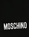 Черные бермуды с белым логотипом Moschino | Фото 3