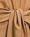 Платье - рубашка макси узел из лент на поясе, темно - бежевый Alberta Ferretti | Фото 3
