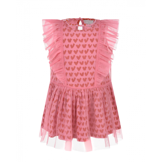 Розовое платье в сердечко Stella McCartney | Фото 1