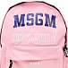Розовый рюкзак с логотипом 28х40х13 см MSGM | Фото 5