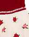 Платье с короткими рукавами и вышивкой на юбке Monnalisa | Фото 3