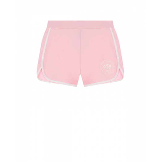 Розовоые шорты в спортивном стиле Emporio Armani | Фото 1