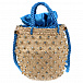 Бежевая сумка с синими кистями, 20x20x10 см Le Nine | Фото 3