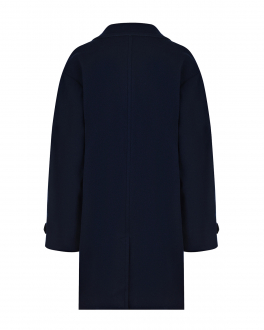 Синее пальто с накладными карманами Dolce&Gabbana Синий, арт. L42C04 G7YWK B0665 | Фото 2