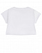 Белая укороченная футболка с логотипом Monnalisa | Фото 2