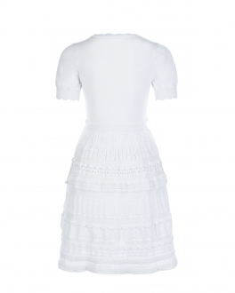 Белое платье с вязаной отделкой Emporio Armani Белый, арт. 3L3A51 3MGVZ 0100 | Фото 2