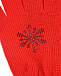 Красные перчатки со снежнкой из страз Catya | Фото 2