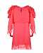 Розовое платье с плиссированными рюшами Aletta | Фото 2