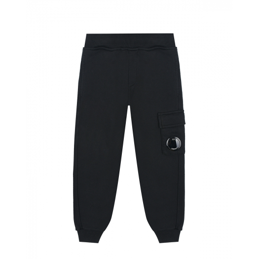 Черные спортивные брюки с карманом-карго CP Company | Фото 1