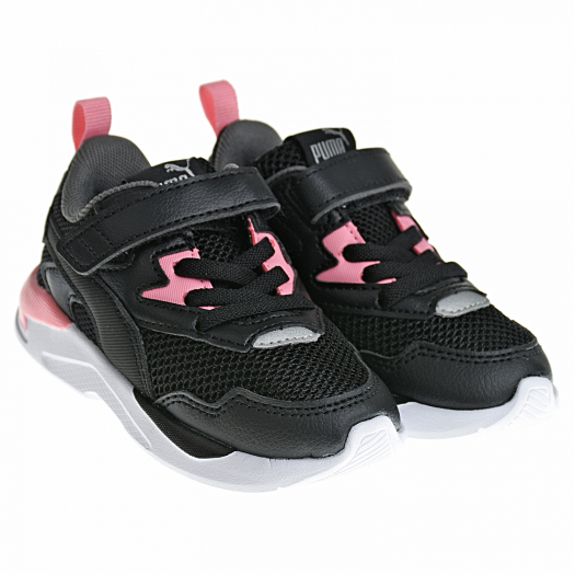 Черные кроссовки X-RAY LITE с розовыми вставками Puma | Фото 1