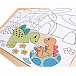 Пазл для детей &quot;Динозавры&quot; 2в1 (пазл и раскраска в рамке), серия &quot;Умняша Hape | Фото 2